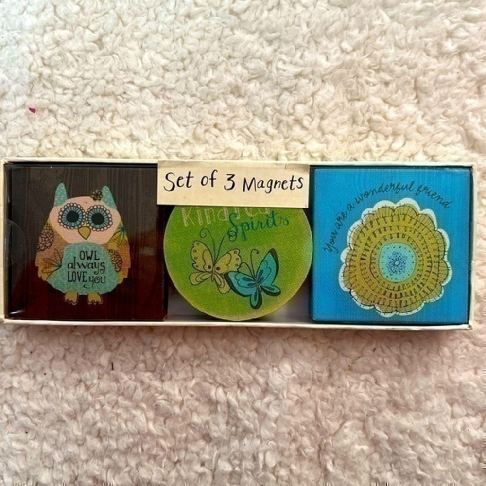 C.R. Gibson "Hannah Grace Kindred Spirits" 3-Piece Magnet Set